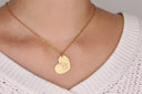 Handwriting Necklace Heart Pendant