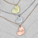 Handwriting Necklace Heart Pendant