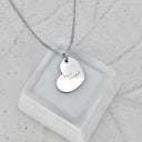 Handwriting Necklace Heart Pendant