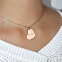 Handwriting Necklace Heart Pendant