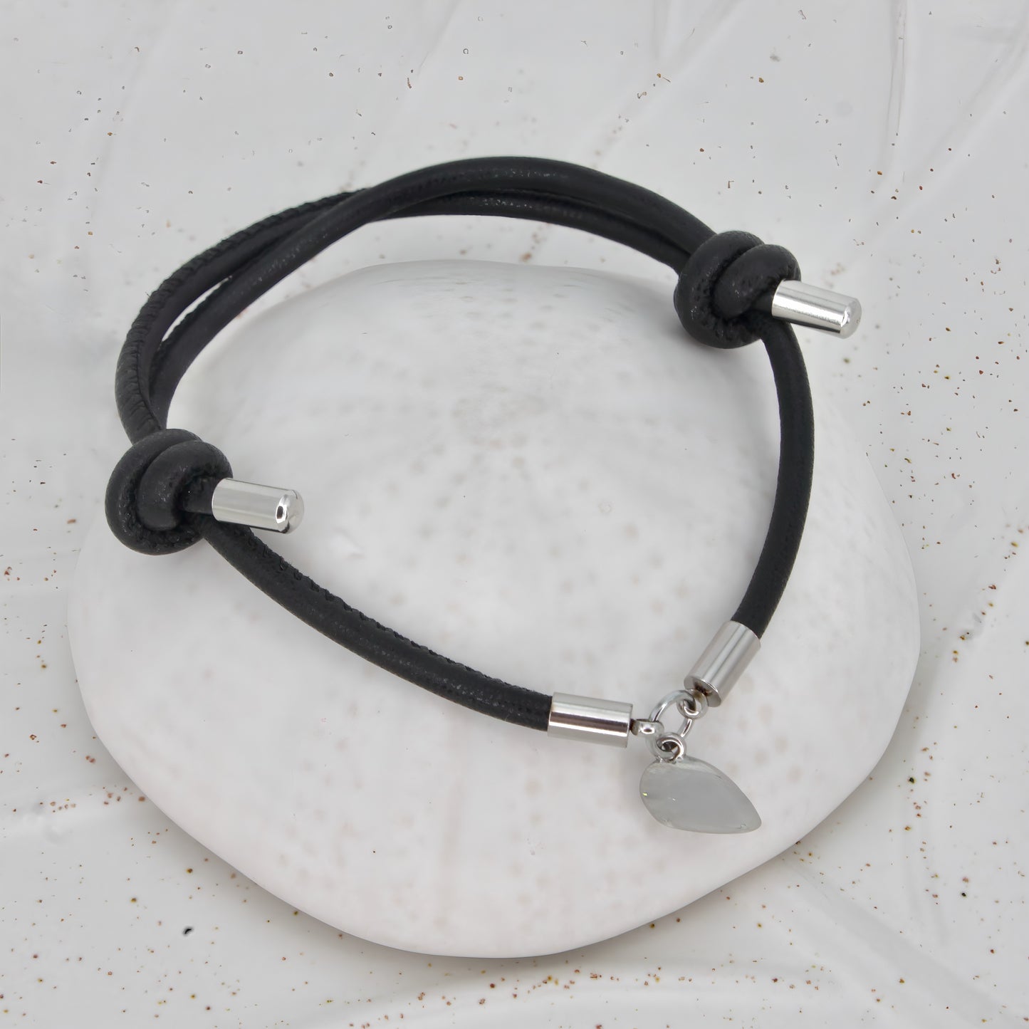 initial leather couple bracelets
