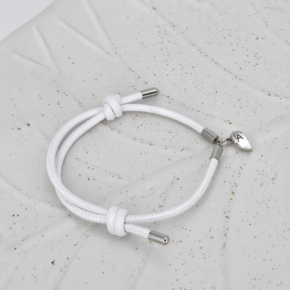 Initial Leather Couple Bracelets