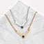 Engraved V-Style Projection Necklace