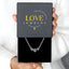 Pulsera con proyección de colgante de corazón de diamantes