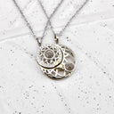 Sun and Moon Matching Projection Necklace