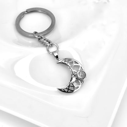 Sun and Moon Matching Projection Keychains