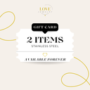 Love Jewelry Gift Card