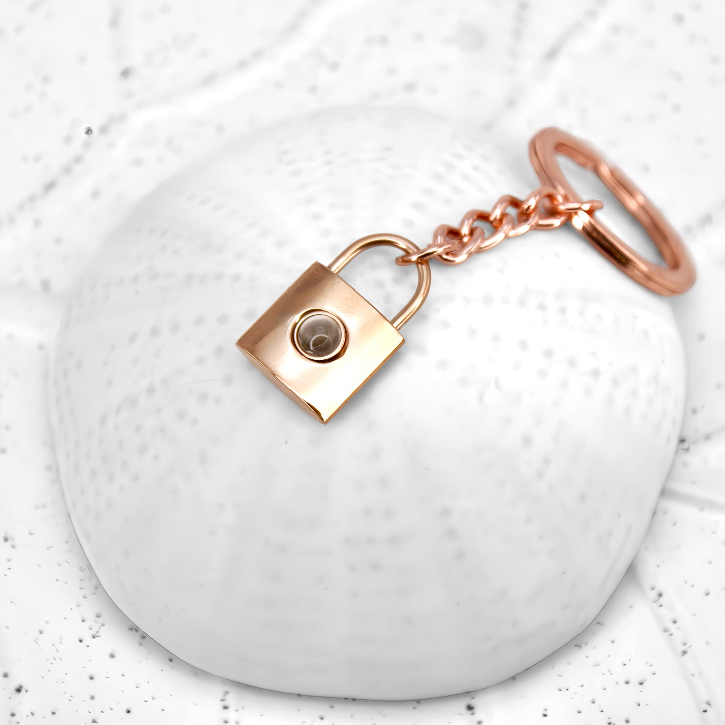 padlock projection keychain