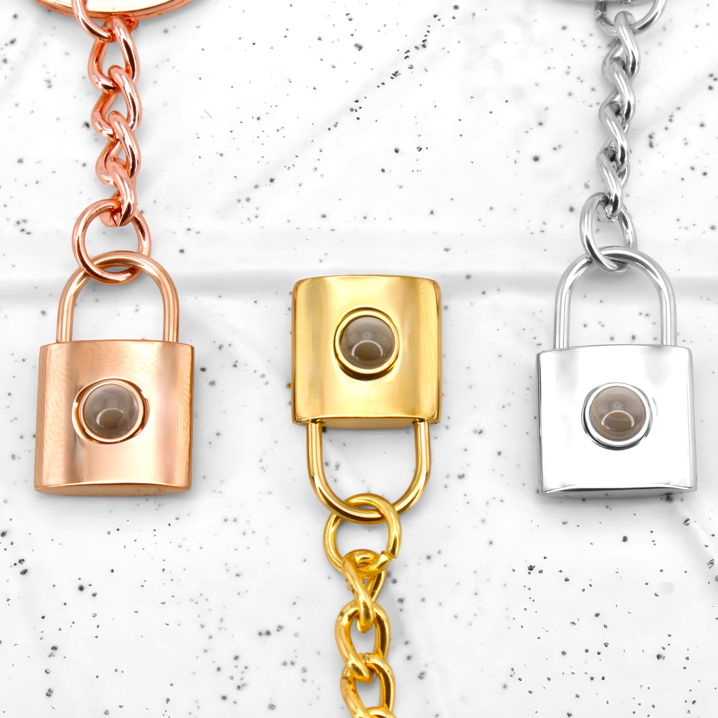 padlock projection keychain