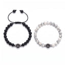 Matching Beads Projection Bracelet pair on a white background