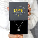 Sun and Moon Matching Projection Necklace