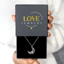 Sun and Moon Matching Projection Necklace