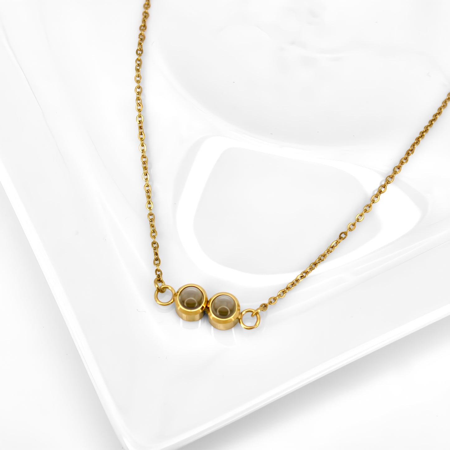 essence double projection necklace