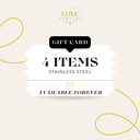 Love Jewelry Gift Card