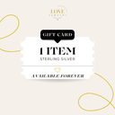 Love Jewelry Gift Card