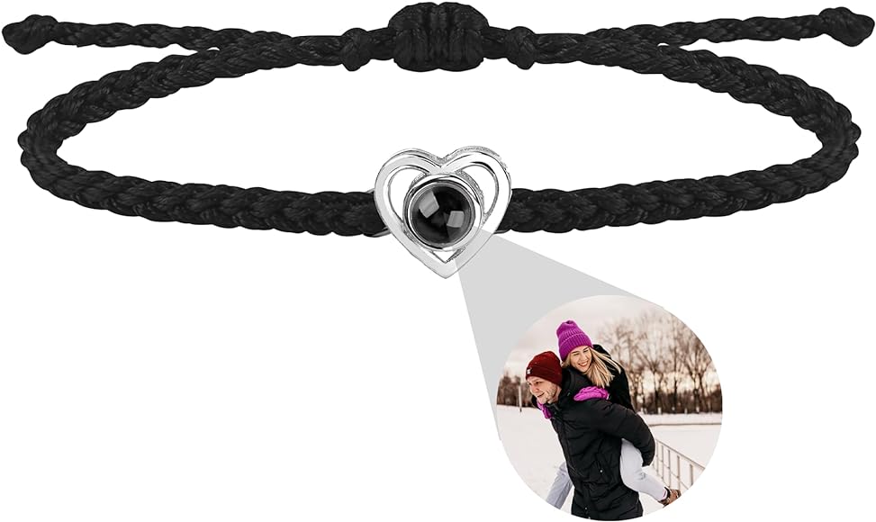 "special heart photo bracelet: your personalized accessory"