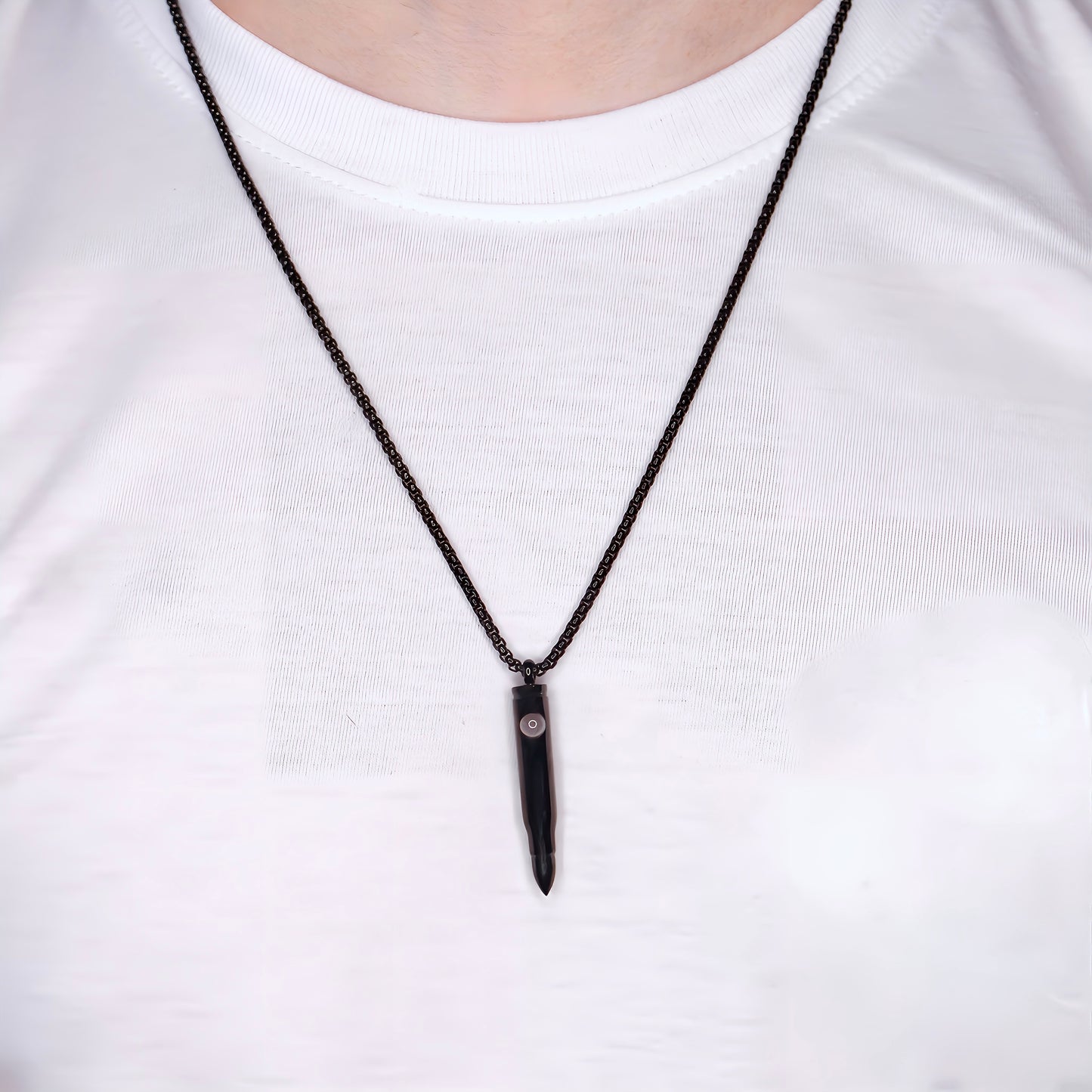 strong bullet projection necklace