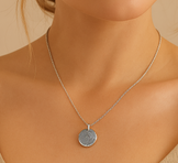 Round Fingerprint Necklace