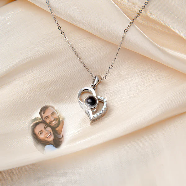 Sterling Silver Photo Projection Memory Necklace with Picture Inside –  IfShe UK