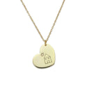 Handwriting Necklace Heart Pendant