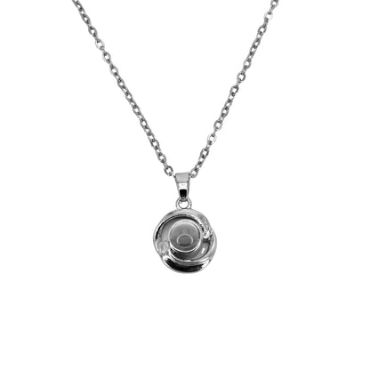 Swirl Pendant Projection Necklace