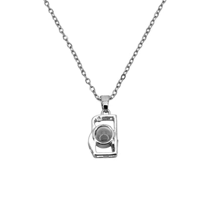 Camera Pendant Projection Necklace