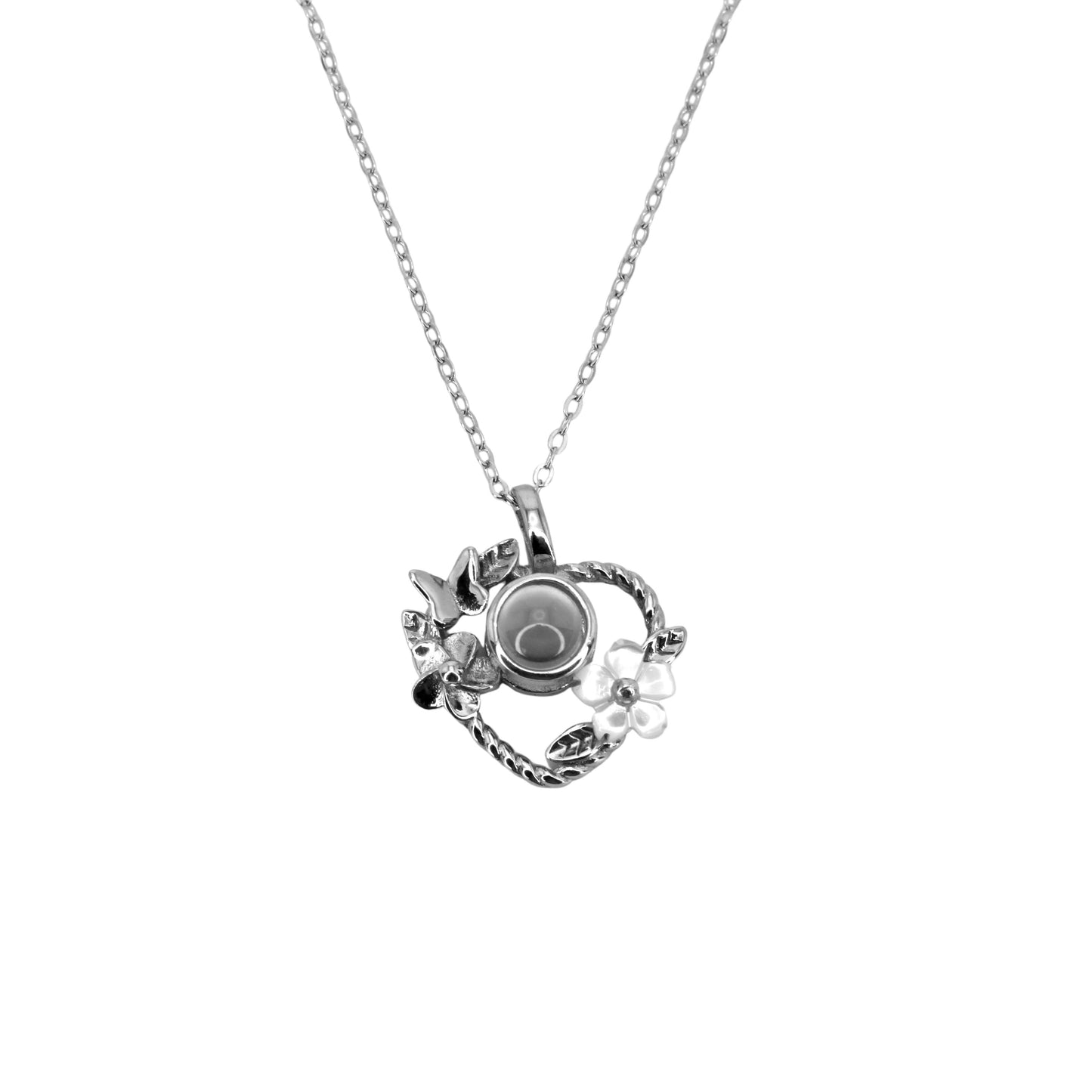 spring flower projection necklace