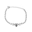 Pulsera con proyección de colgante de corazón de diamantes