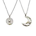 Sun and Moon Matching Projection Necklace