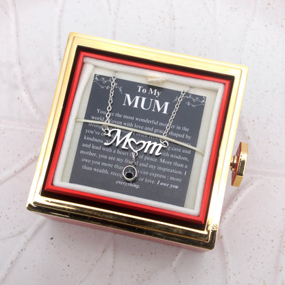 Mum Necklace - Mother's Day Offer: Photo Necklace with Rose Gift Box Included