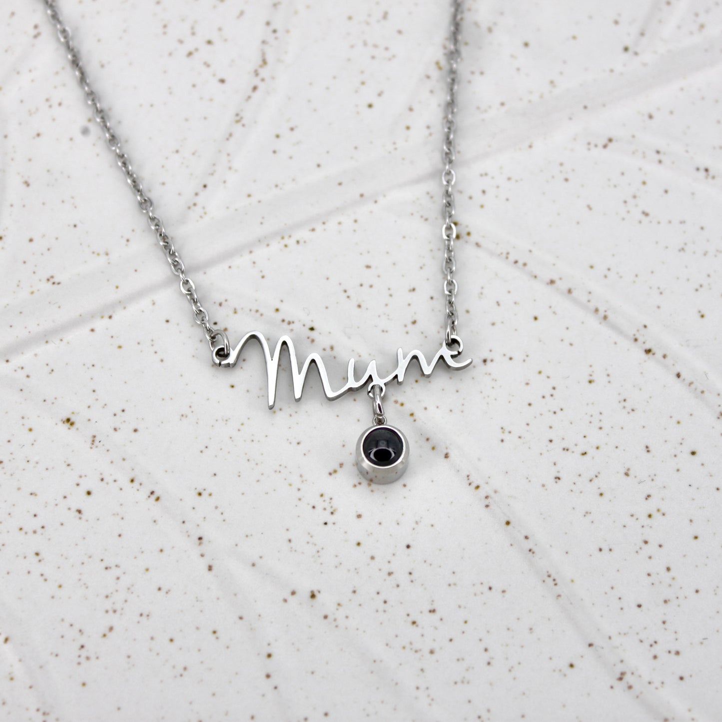 mum photo necklace - mother's day offer: photo necklace with rose gift box included