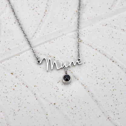 Mum Photo Necklace - Mother's Day Offer: Photo Necklace with Rose Gift Box Included