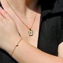 Mother of Pearl Initial Necklace
