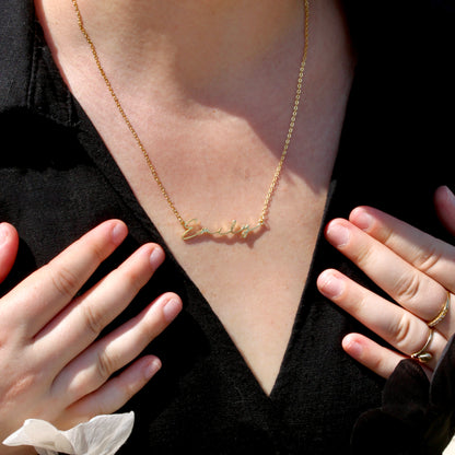 Signature Engraved Necklace