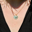 Small Heart Fingerprint Engraved Necklace