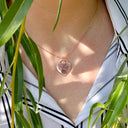 Small Heart Fingerprint Engraved Necklace