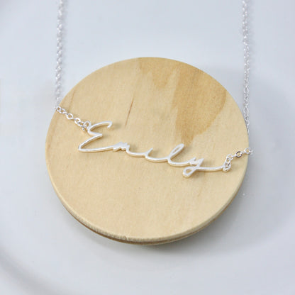 Signature Engraved Necklace