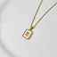 Mother of Pearl Initial Necklace