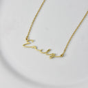 Signature Engraved Necklace