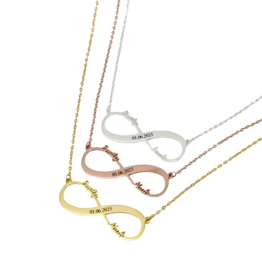 Infinity Engraved Necklace