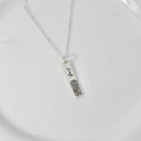 Bar Fingerprint Engraved Necklace