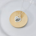 Small Heart Fingerprint Engraved Necklace