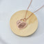 Small Heart Fingerprint Engraved Necklace