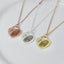 Small Heart Fingerprint Engraved Necklace