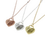 Small Heart Fingerprint Engraved Necklace