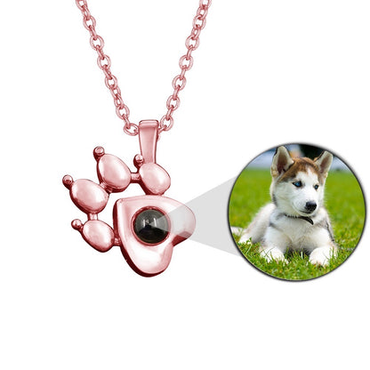 "Illuminate Your Look with Special Paw Projector Necklace"