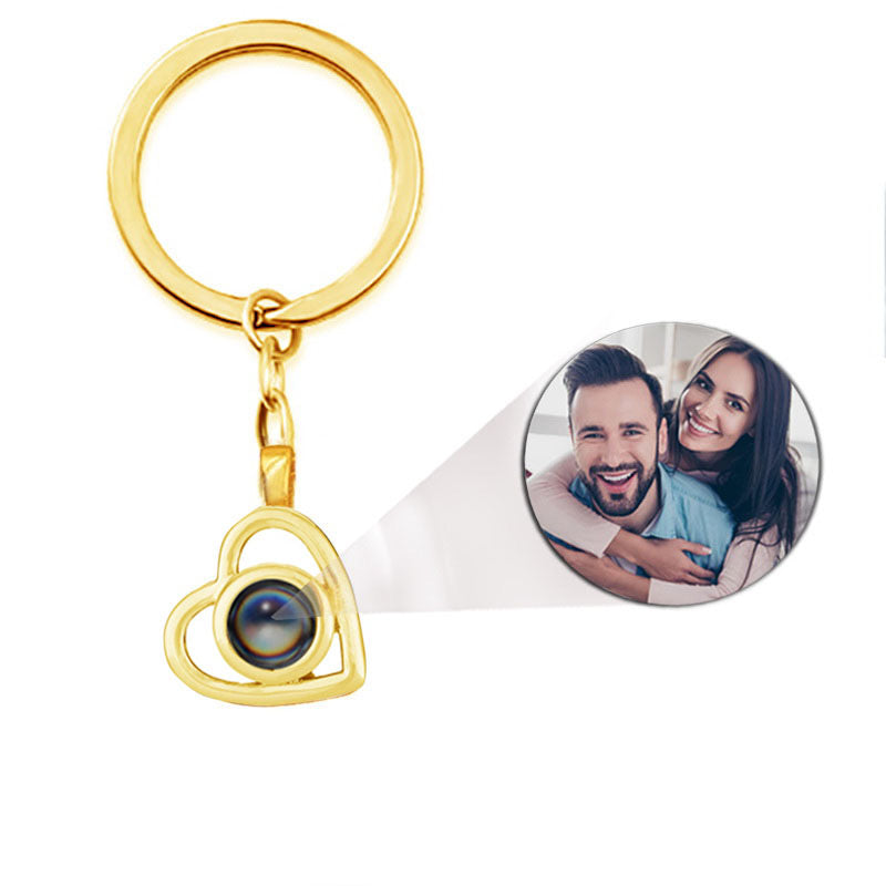 custom projection jewelry uk gold keychain