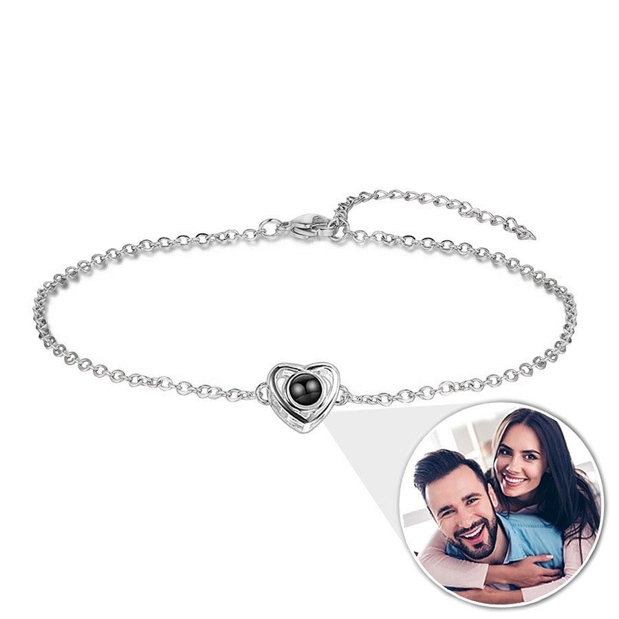 silver photo bracelet