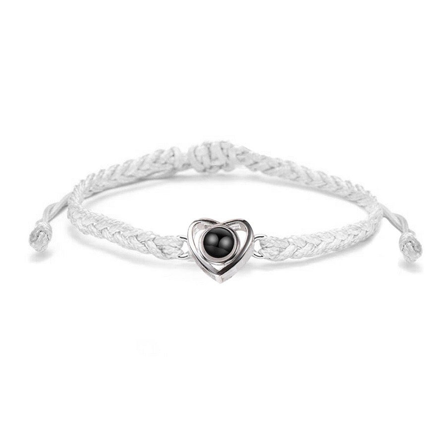 "special heart rope projection bracelet: crafted for you"