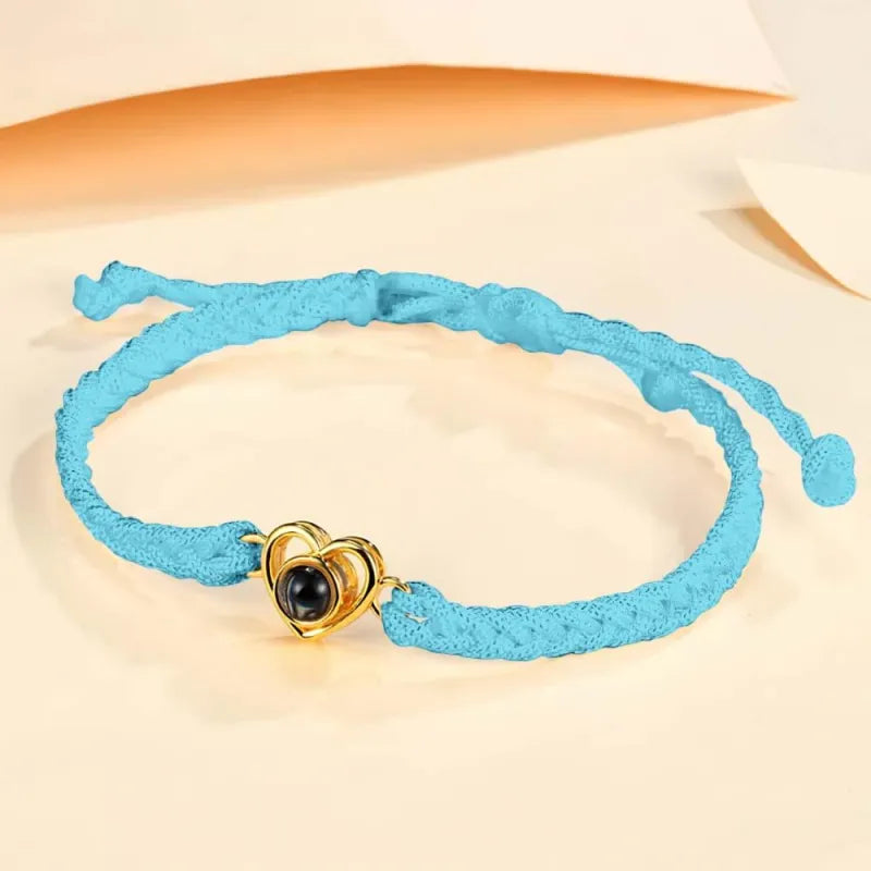 "stylish heart rope bracelet: radiate love and elegance"